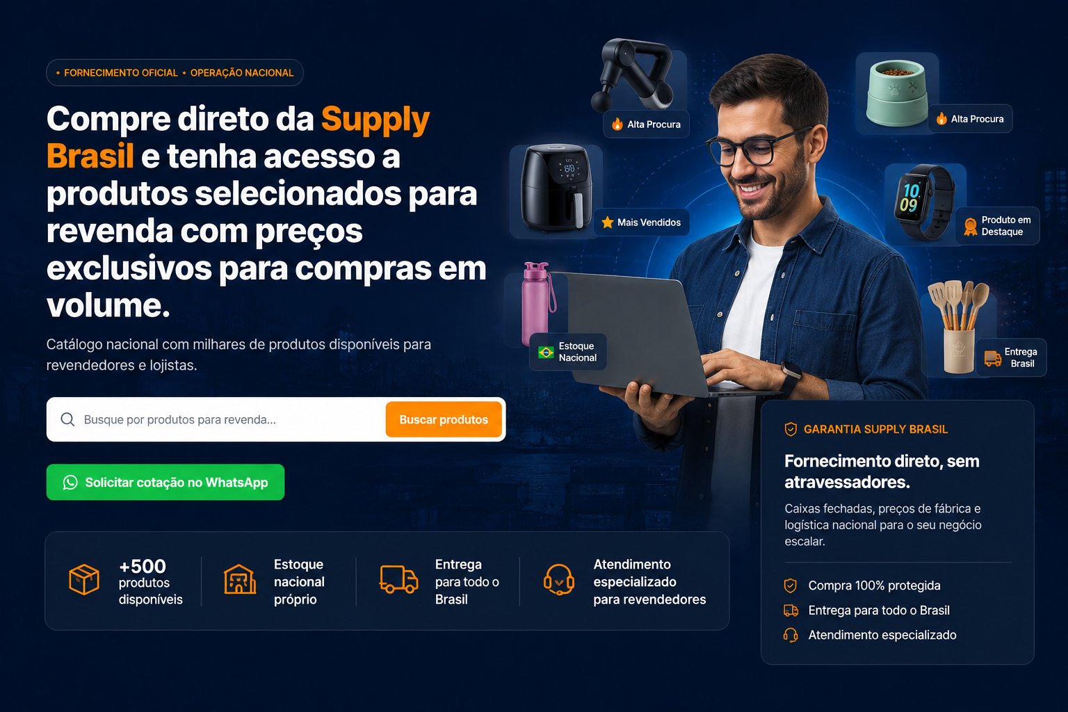 Supply Brasil — fornecimento oficial nacional para revenda