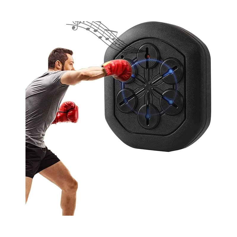 Maquina De Boxe Inteligente Musica Alvo De Parede Luta Brinquedo Com Luva
